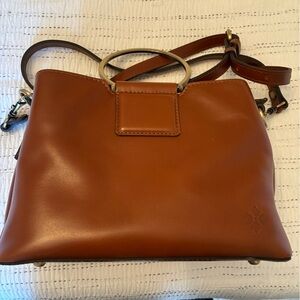 Leather Crossbody Bag in Tan